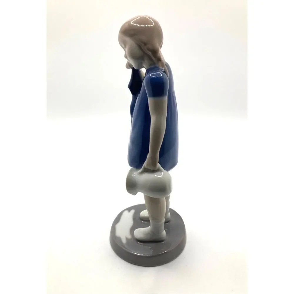 Bing & Grondahl B&G Spilt Milk Girl #2246 Porcelain Figurine Denmark 7”